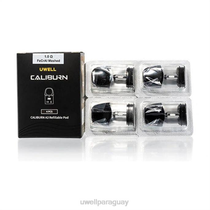 R8Z0K18 - UWELL sabor 10 ohmios UWELL CALIBURN A3 vainas de repuesto | paquete de 4
